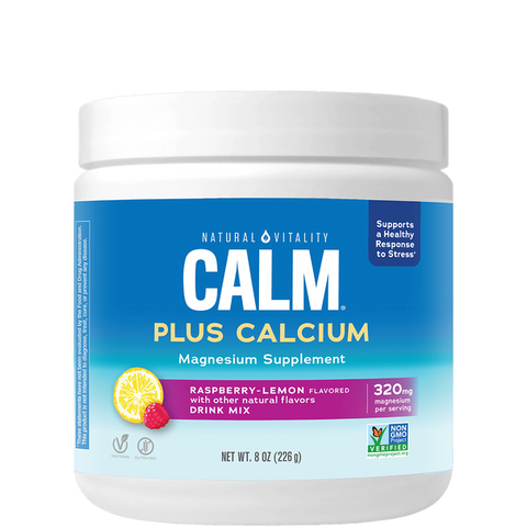 Natural Vitality CALM Plus Calcium, Raspberry-Lemon