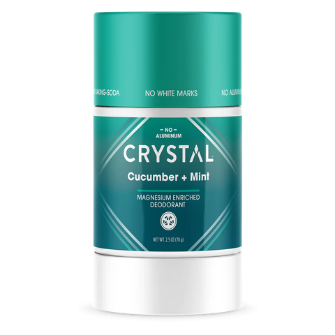 Crystal Deodorant Magnesium Solid, Cucumber + Mint
