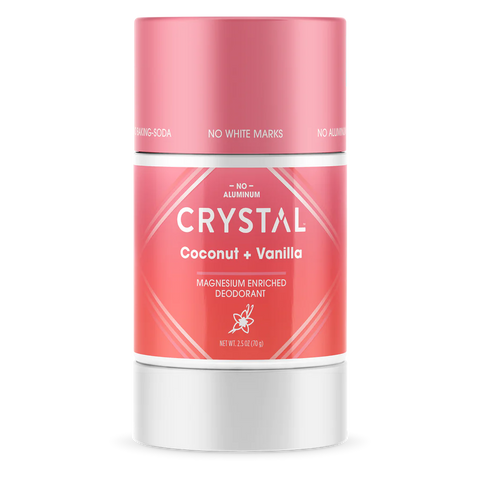 Crystal Deodorant Magnesium Solid, Coconut + Vanilla