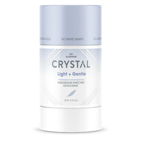 Crystal Deodorant Magnesium Solid, Light + Gentle