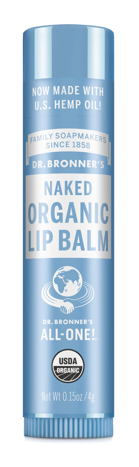 Dr. Bronner's Organic Lip Balm, Naked Unscented