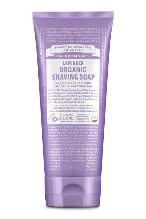 Dr. Bronner's Organic Shaving Soap, Lavender