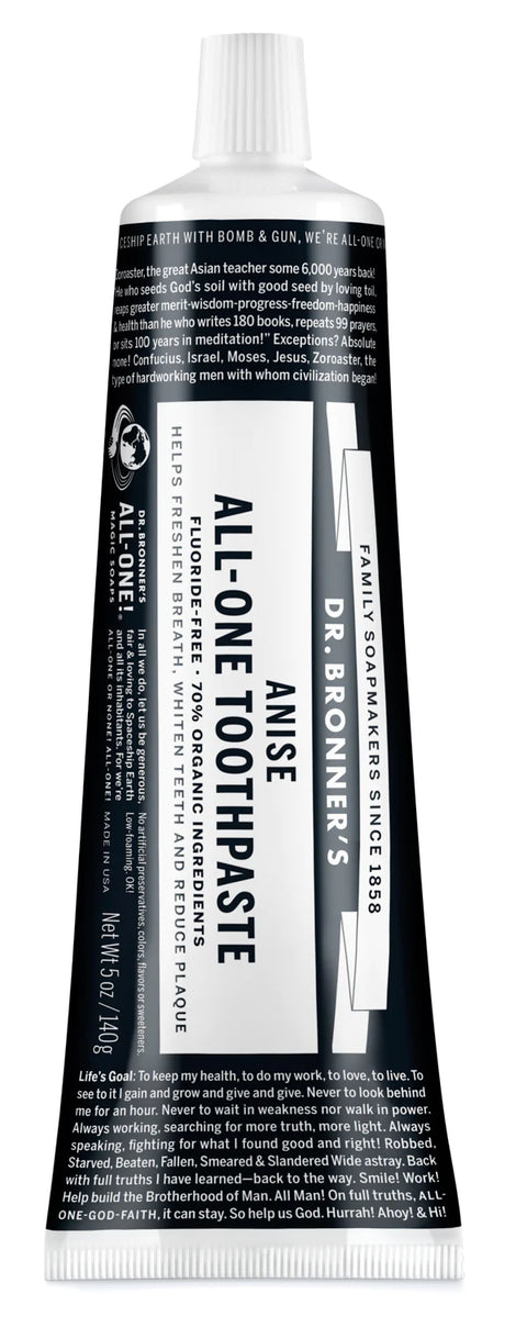 Dr. Bronner's All-in-One Toothpaste, Anise