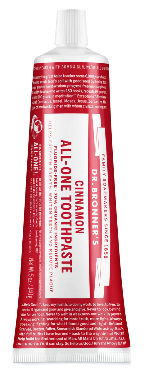 Dr. Bronner's All-in-One Toothpaste, Cinnamon