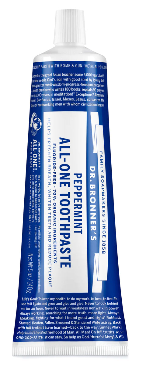 Dr. Bronner's All-in-One Toothpaste, Peppermint
