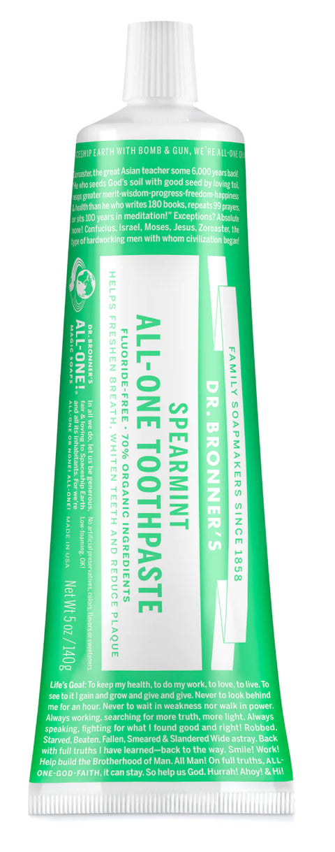 Dr. Bronner's All-in-One Toothpaste, Spearmint