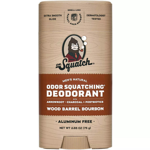 Dr. Squatch Deodorant Stick, Wood Barrel Bourbon