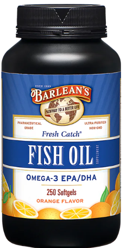Barlean's Fresh Catch Fish Oil Softgels,  Orange Flavor