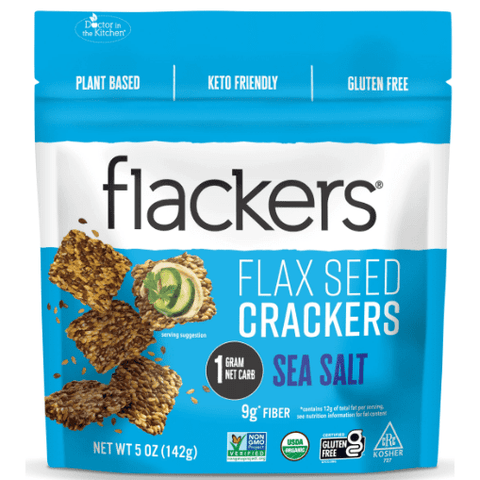 Flackers Flax Seed, Organic, Sea Salt
