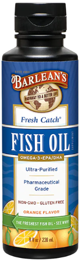 Barlean's Fresh Catch Fish Oil, Orange Flavor