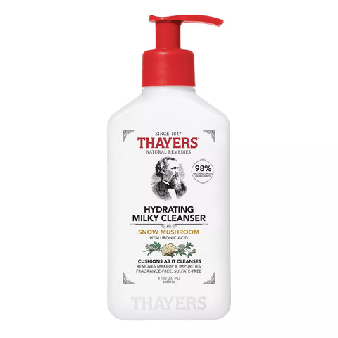 Thayers Facial Cleanser, Milky Snow Mushroom w/Hyaluronic Acid