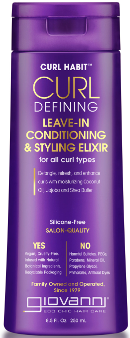 Giovanni Curl Habit, Leave-In Conditioning & Styling Elixir