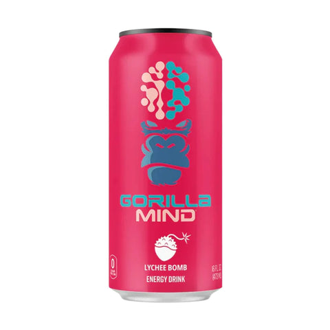 Gorilla Mind Energy Drink, Lychee Bomb