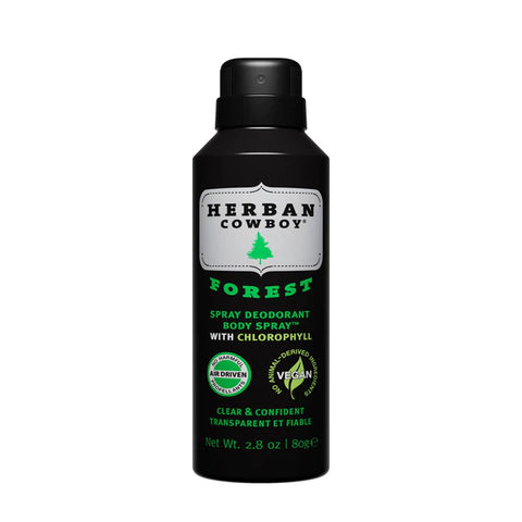 Herban Cowboy Spray Deodorant, Forest