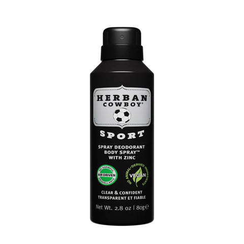 Herban Cowboy Spray Deodorant, Sport
