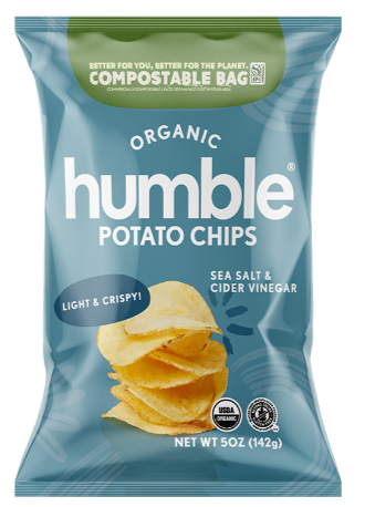 Humble Organic Potato Chips, Sea Salt & Cider Vinegar