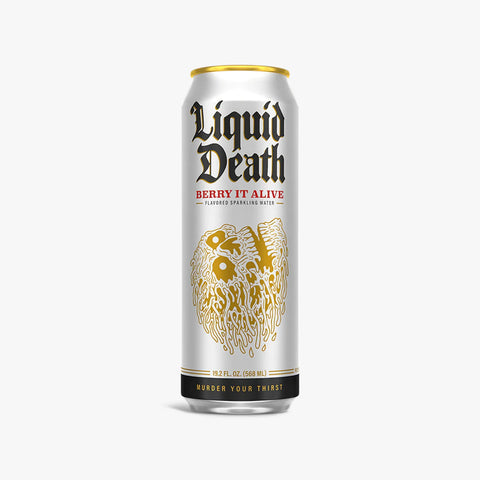 Liquid Death, Flavored Sparkling, Berry It Alive