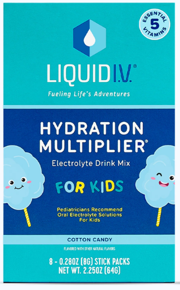 Liquid I.V. Hydration Drink Mix for Kids, Cotton Candy