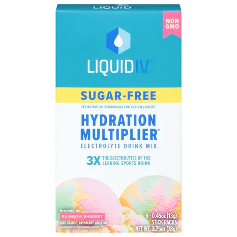 Liquid I.V. Sugar Free, Rainbow Sherbet