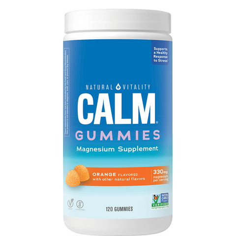 Natural Vitality CALM Magnesium Gummies, Orange