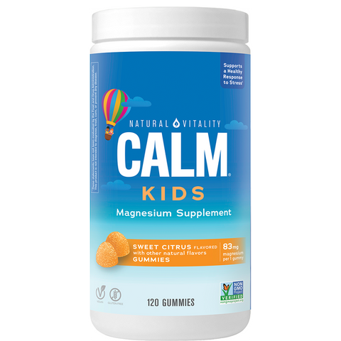 Natural Vitality CALM Kids Magnesium Gummies, Sweet Citrus