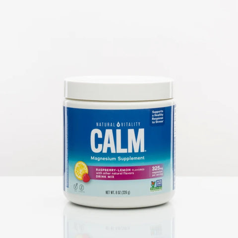 Natural Vitality CALM Magnesium Powder, Raspberry-Lemon