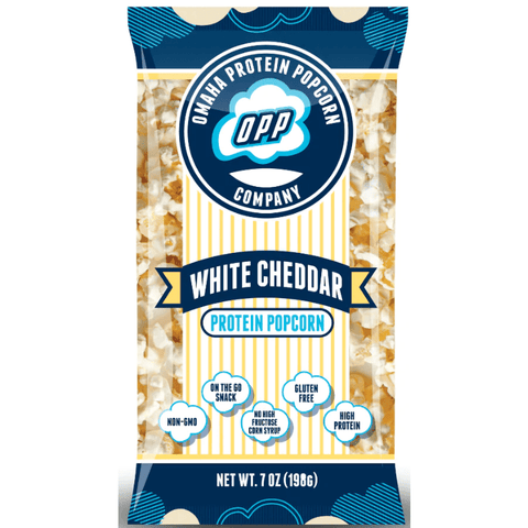 Omaha Protein Popcorn White Cheddar