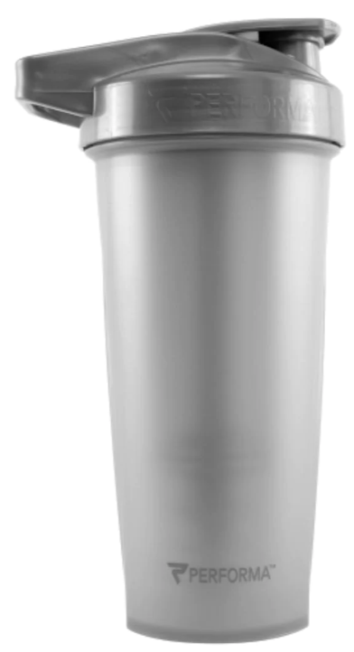 Performa Activ Shaker Cup, 28oz, Metallic Silver
