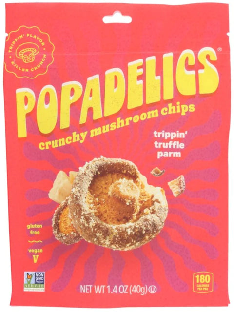Popadelics Mushroom Chips, Trippin' Truffle Parm