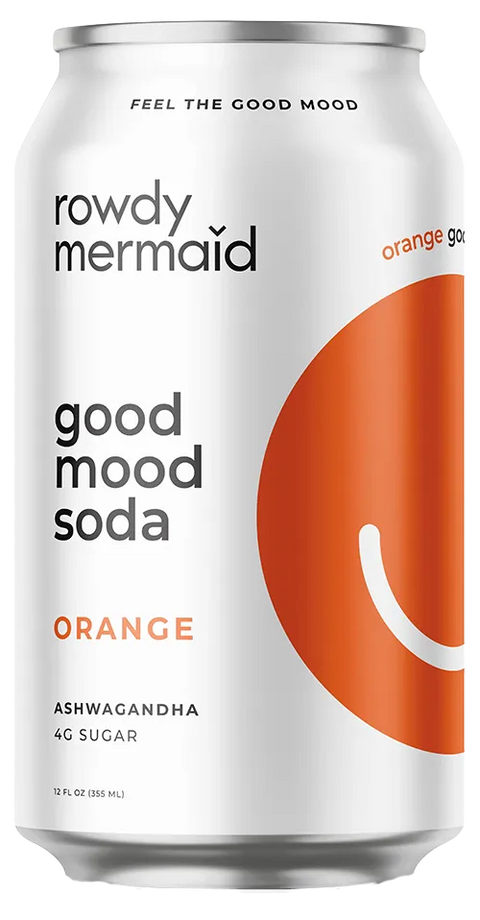 Rowdy Mermaid Good Mood Soda, Orange