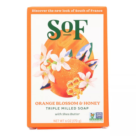 South of France Bar Soap, Orange Blossom & Honey