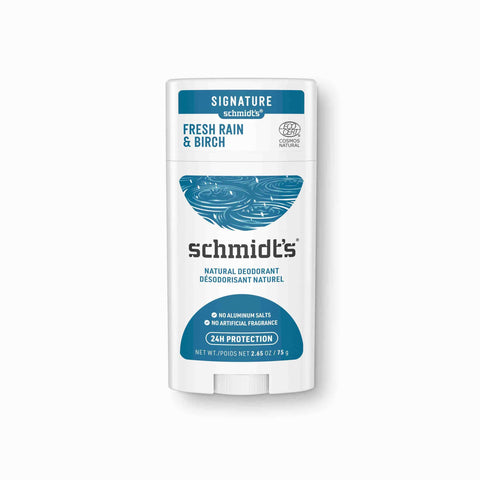 Schmidt's Natural Deodorant, 24-Hour Fresh Rain & Birch
