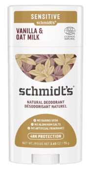 Schmidt's Natural Deodorant, 48-Hour Vanilla & Oat Milk