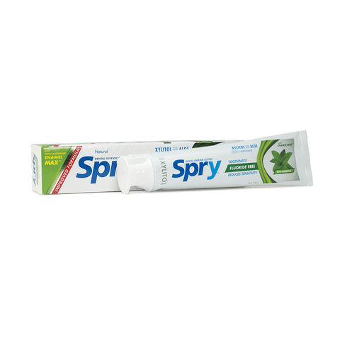 Spry Toothpaste, Fluoride-Free, Natural Spearmint