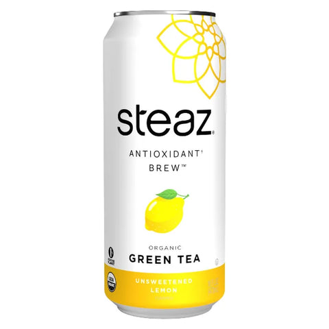 Steaz Organic Green Tea, Unsweetened Lemon