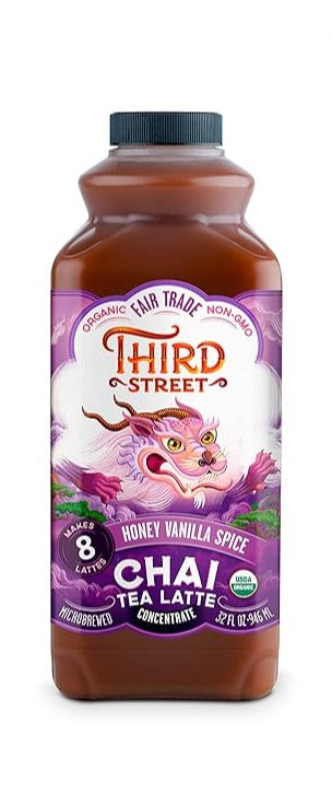 Third Street Organic Chai Tea Latte Concentrate, Honey Vanilla Spice