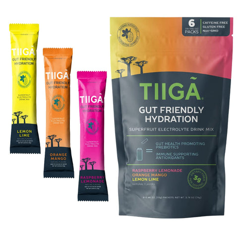 Tiiga Gut Friendly Hydration, Variety Pack