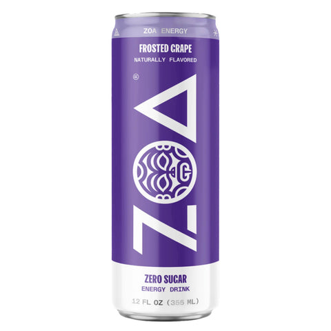 ZOA Energy Drink, Zero Sugar Frosted Grape