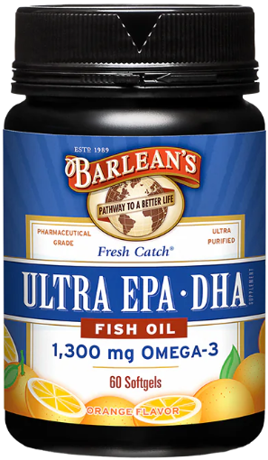 Barlean's Fresh Catch Ultra EPA-DHA Softgels,  Orange Flavor