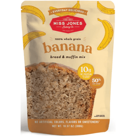 Miss Jones Whole Grain Banana Bread & Muffin Mix - 10.57 Ounce