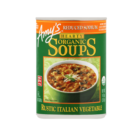 Amy's Reduced Sodium Hearty Organic Rustic Italian Vegetable Soup - 14 Ounce
