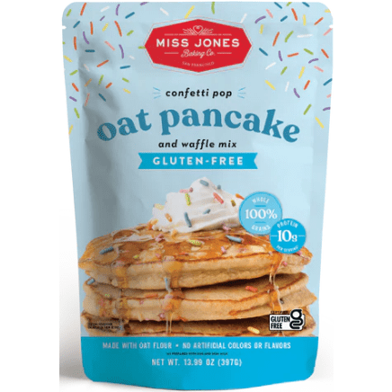 Miss Jones Confetti Pop Oat Pancake and Waffle Mix, Gluten Free - 13.99 Ounce