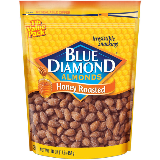 Blue Diamond Almonds, Honey Roasted - 16 Ounce