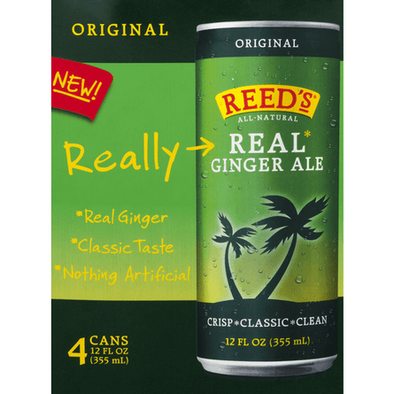 Reeds Original Real Ginger Ale 4 Pack - 12 Ounce