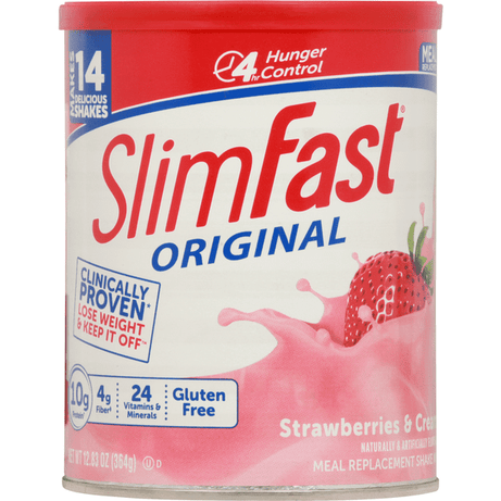 SlimFast Original Strawberries & Cream Meal Replacement Shake Mix - 12.83 Ounce