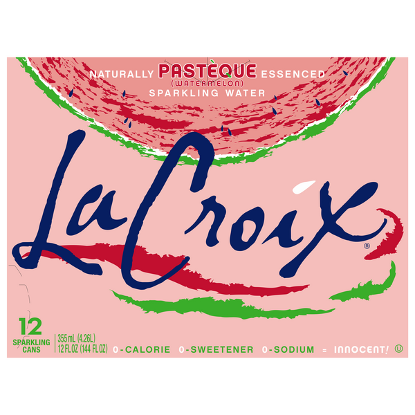 LaCroix Pasteque (Watermelon) Sparkling Water 12 Pack - 12 Ounce