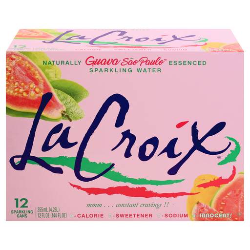 LaCroix Guava Sao Paulo Sparkling Water 12 Pack - 12 Ounce