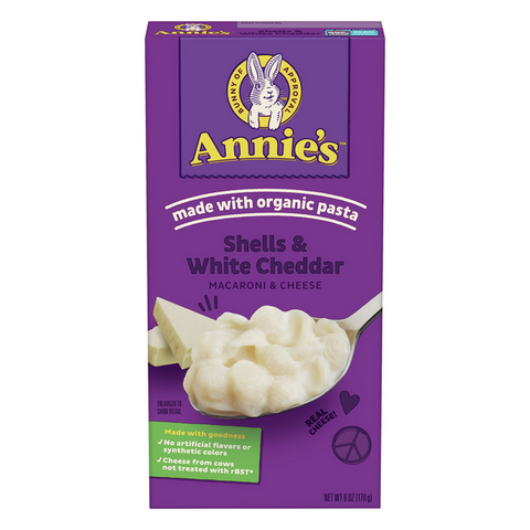 Annie's Homegrown Shells & White Cheddar Macaroni & Cheese - 6 Ounce