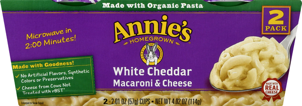 Annie's White Cheddar Macaroni & Cheese - 4.02 Each