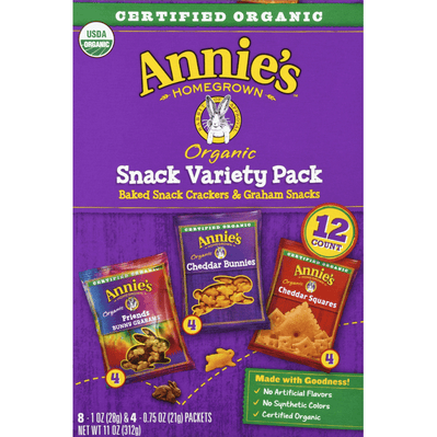 Annie's Homegrown Variety Snack Packs - 11 Ounce